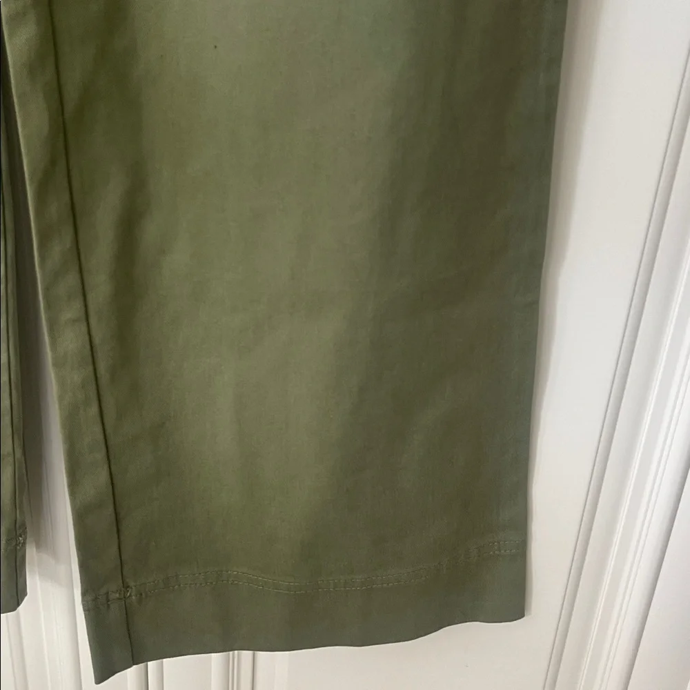On 34th Women's High-Rise Wide-Leg Chino Pants Green size 2 - Picture 10 of 16